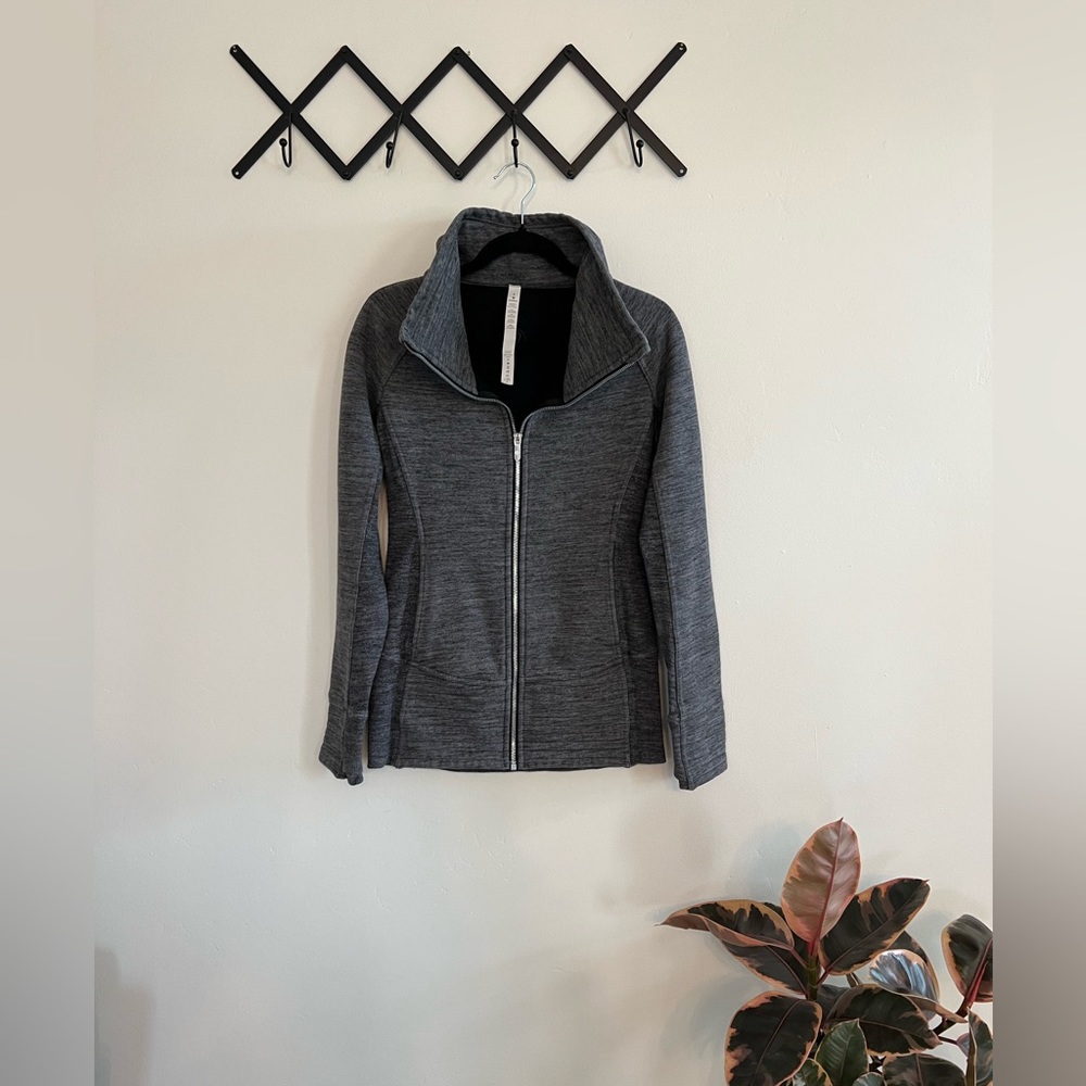 Lululemon Althetica Scuba Full Zip Sweatshirt Charcoal Grey